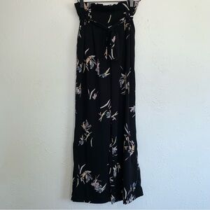 A New Day black floral business casual career pants S